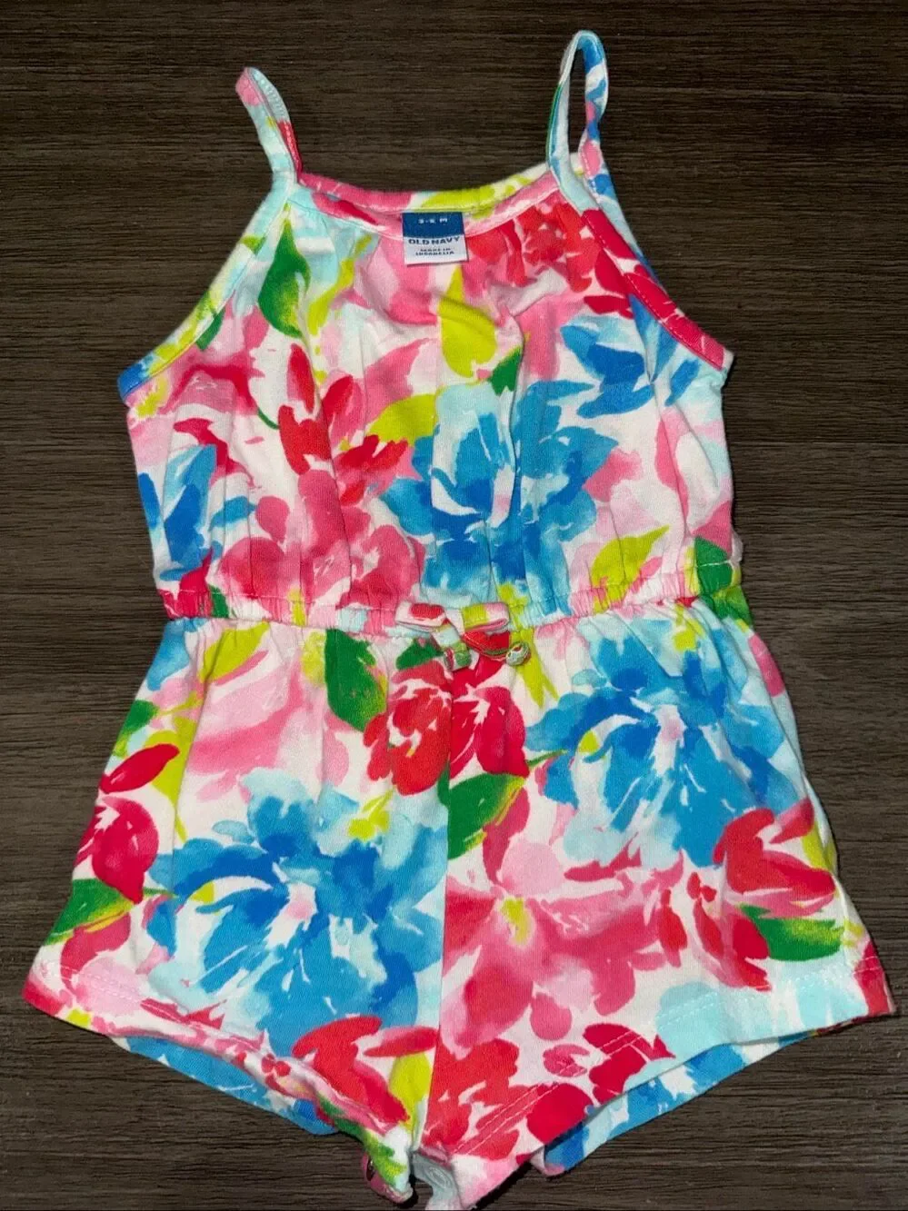 Old Navy Floral Romper 3-6 Months Baby Girl Summer Outfit